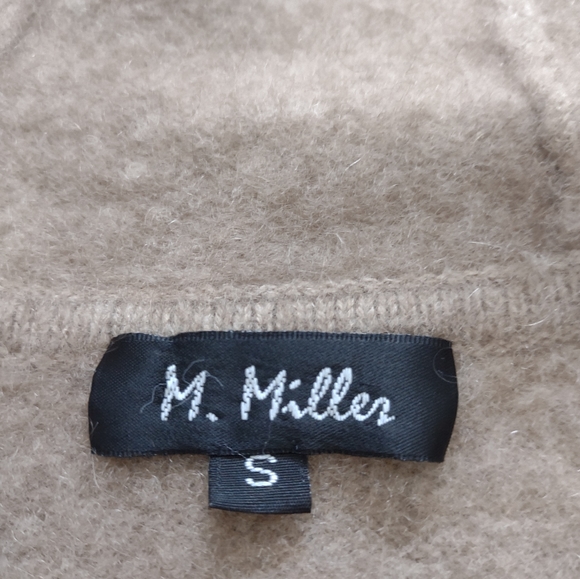 M. Miller luxury cashmere Made in Nepal crystals cardigan hoodie front zipper - Picture 12 of 12